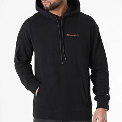 Sweat Capuche 217258 Noir de Champion -Champion Soldes champion 304498 217258 KK001 20220222T163800 03