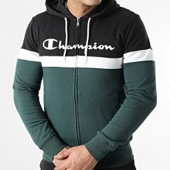 Ensemble De Survetement 217413 Noir Vert de Champion -Champion Soldes champion 304501 217413 GS514 20220223T142330 03