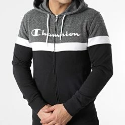 Ensemble De Survetement 217413 Noir Gris Anthracite Chiné de Champion -Champion Soldes champion 304507 217413 KK001 20220223T142304 03