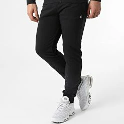 Ensemble De Survetement 217413 Noir Gris Anthracite Chiné de Champion -Champion Soldes champion 304507 217413 KK001 20220223T142305 04