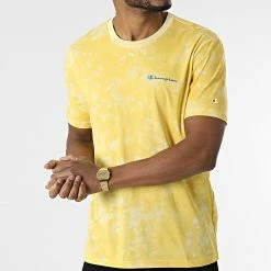 Tee Shirt 217257 Jaune de Champion -Champion Soldes champion 306190 217257 YL028 20220225T141135 03