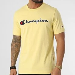 Tee Shirt 217814 Jaune de Champion