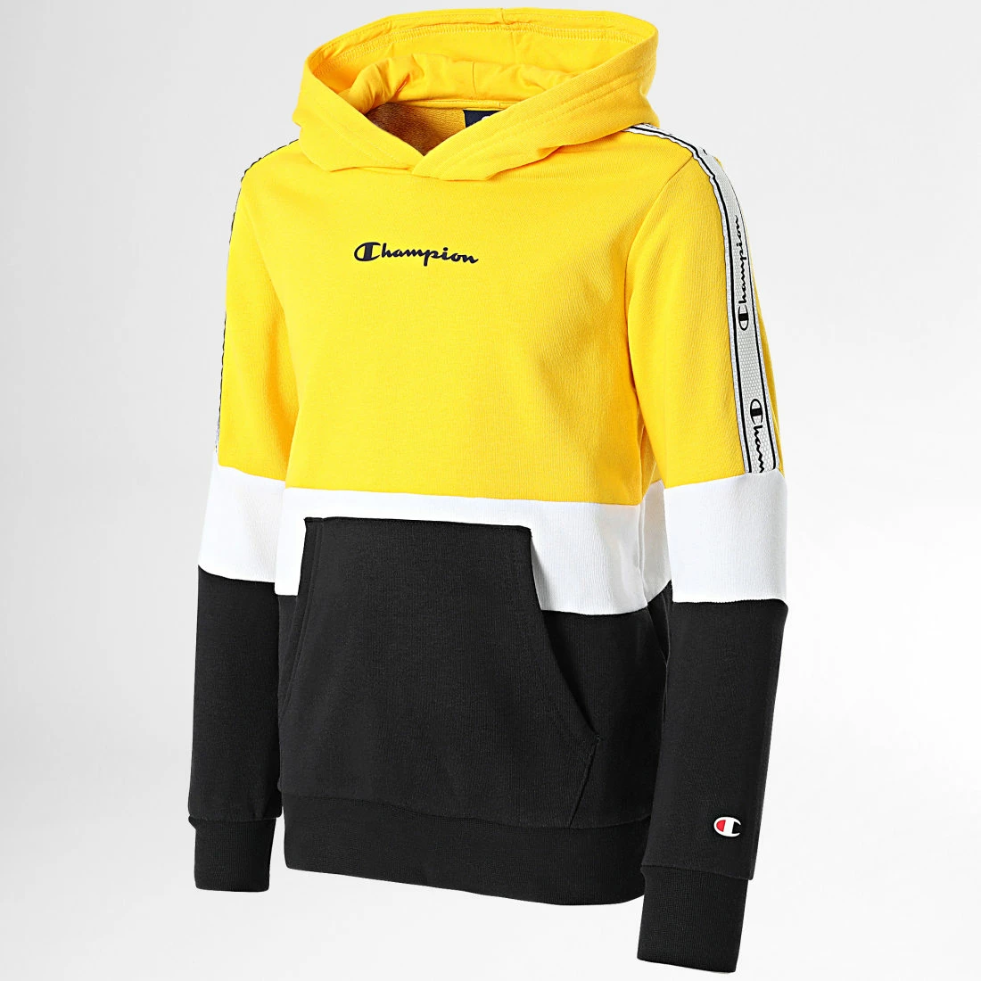 Sweat Capuche Enfant A Bandes 305923 Jaune de Champion 3 Sweat Capuche Enfant A Bandes 305923 Jaune de Champion