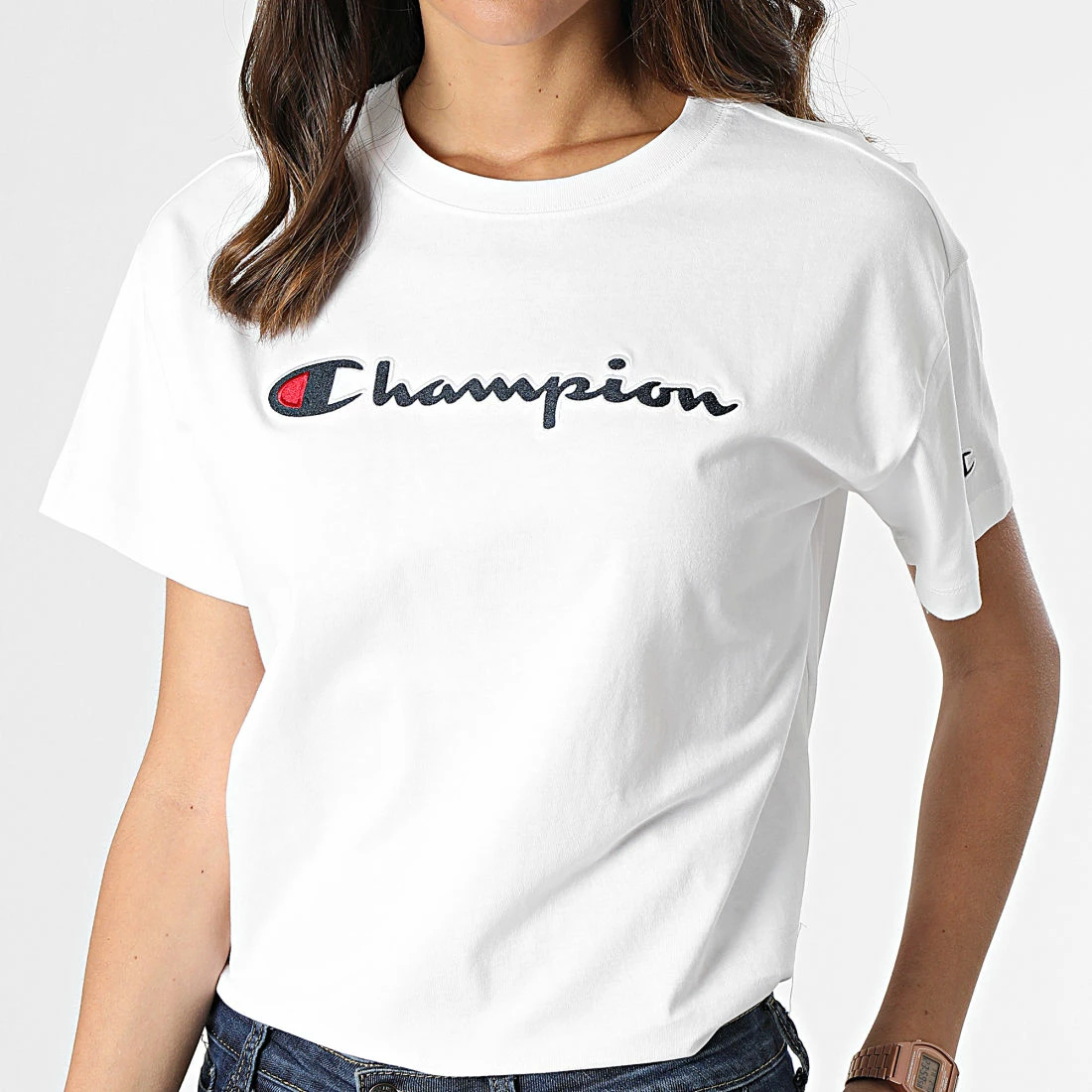 Tee Shirt Femme 115351 Blanc de Champion 5 Tee Shirt Femme 115351 Blanc de Champion – Image 3