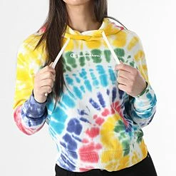 Sweat Capuche Femme 114858 Jaune Multi de Champion