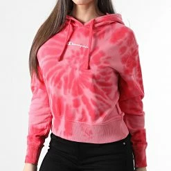 Sweat Capuche Femme 114983 Rose de Champion -Champion Soldes champion 307090 114983 RL002 20220310T150607 03