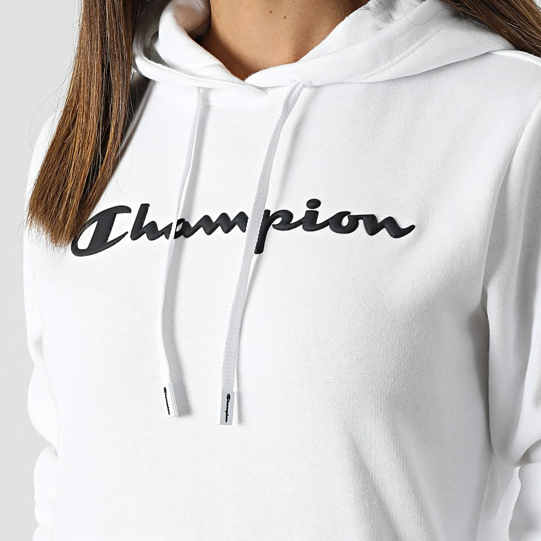Sweat Capuche Femme 114858 Blanc de Champion 4 Sweat Capuche Femme 114858 Blanc de Champion – Image 2
