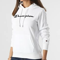 Sweat Capuche Femme 114858 Blanc de Champion 8 Sweat Capuche Femme 114858 Blanc de Champion -Champion Soldes champion 307099 114858 WW001 20220329T160222 03