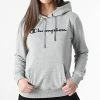 Sweat Capuche Femme 114858 Gris Chiné de Champion -Champion Soldes champion 307117 114858 EM006 20220308T155517 01