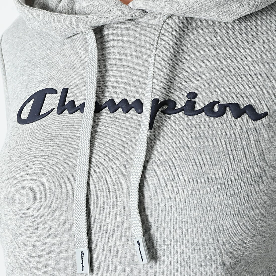 Sweat Capuche Femme 114858 Gris Chiné de Champion 4 Sweat Capuche Femme 114858 Gris Chiné de Champion – Image 2
