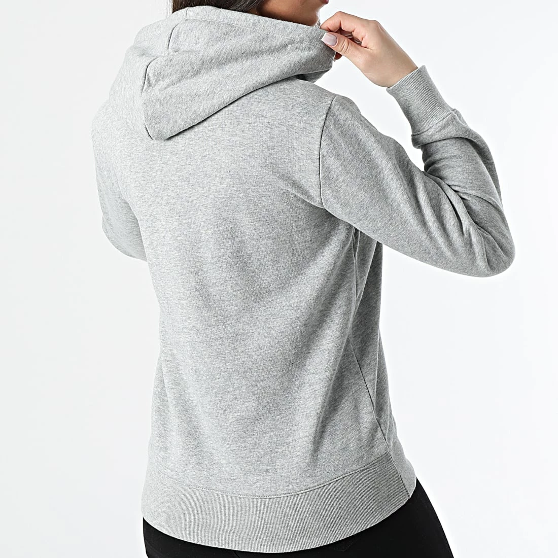Sweat Capuche Femme 114858 Gris Chiné de Champion 6 Sweat Capuche Femme 114858 Gris Chiné de Champion – Image 4