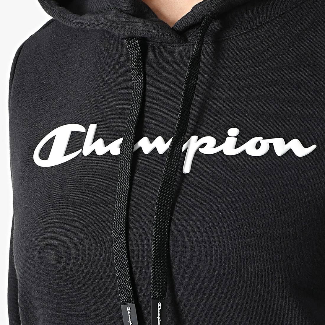 Sweat Capuche Femme 114858 Noir de Champion 4 Sweat Capuche Femme 114858 Noir de Champion – Image 2