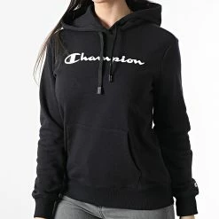 Sweat Capuche Femme 114858 Noir de Champion 8 Sweat Capuche Femme 114858 Noir de Champion -Champion Soldes champion 307121 114858 KK001 20220309T153142 03