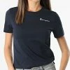 Tee Shirt Femme 114912 Bleu Marine de Champion -Champion Soldes champion 307988 114912 BS501 20220331T145442 01