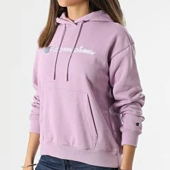Sweat Capuche Femme 114919 Lilas de Champion -Champion Soldes champion 308011 114919 VS004 20220329T154501 03