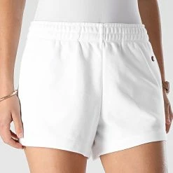 Short Jogging Femme 114926 Blanc de Champion -Champion Soldes champion 308013 114926 WW001 20220322T155829 03