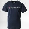 Tee Shirt Enfant 305954 Bleu Marine de Champion 2 Tee Shirt Enfant 305954 Bleu Marine de Champion -Champion Soldes champion 308298 305954 BS538 20220321T151816 01