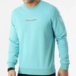 Sweat Crewneck 217216 Bleu Clair de Champion