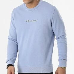 Sweat Crewneck 217216 Bleu Clair de Champion