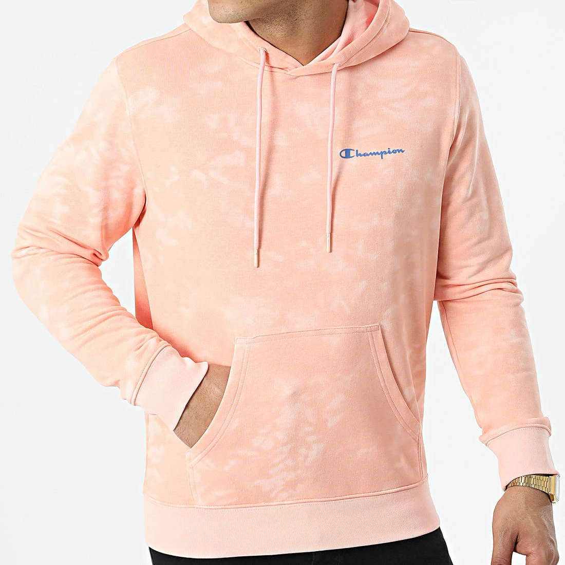 Sweat Capuche Tie Dye 217255 Rose de Champion 5 Sweat Capuche Tie Dye 217255 Rose de Champion – Image 3
