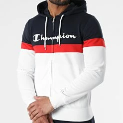 Ensemble de Survetement Tricolore 217413 Bleu Marine Blanc de Champion 9 Ensemble de Survetement Tricolore 217413 Bleu Marine Blanc de Champion -Champion Soldes champion 308943 217413 WW001 20220316T092734 03