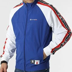 Veste Zippée Tricolore A Bandes 217131 Bleu Marine Blanc de Champion 8 Veste Zippée Tricolore A Bandes 217131 Bleu Marine Blanc de Champion -Champion Soldes champion 308957 217131 BS003 20220408T121224 03