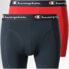 Lot De 2 Boxers U20001 Bleu Marine Rouge de Champion