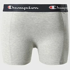 Lot De 2 Boxers U20001 Gris Chiné de Champion -Champion Soldes champion 309580 U20001 EM006 20220323T134809 03