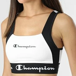 Brassière Femme 115025 Blanc Noir de Champion -Champion Soldes champion 311307 115025 WW001 20220420T153302 03