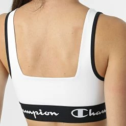 Brassière Femme 115025 Blanc Noir de Champion -Champion Soldes champion 311307 115025 WW001 20220420T153303 04