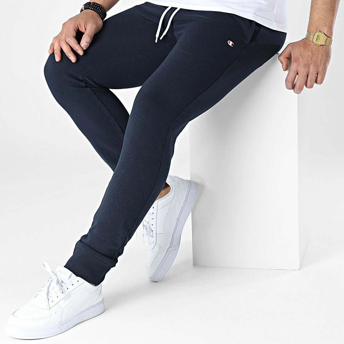 Pantalon Jogging 217422 Bleu Marine de Champion 5 Pantalon Jogging 217422 Bleu Marine de Champion – Image 3