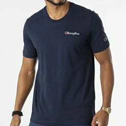 Tee Shirt 217813 Bleu Marine de Champion