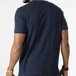 Tee Shirt 217813 Bleu Marine de Champion -Champion Soldes champion 312951 217813 BS538 20220407T162350 04