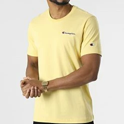 Tee Shirt 217813 Jaune de Champion -Champion Soldes champion 312959 217813 YS116 20220407T161536 16
