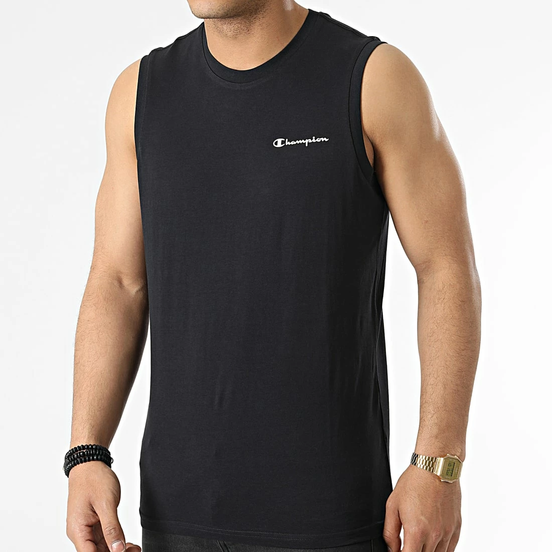 Tee Shirt Sans Manches 217160 Noir de Champion 3 Tee Shirt Sans Manches 217160 Noir de Champion