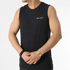 Tee Shirt Sans Manches 217160 Noir de Champion 8 Tee Shirt Sans Manches 217160 Noir de Champion -Champion Soldes champion 313583 217160 KK001 20220415T150834 03