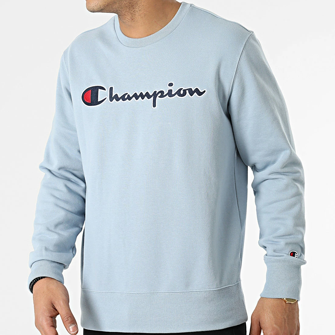 Sweat Crewneck 217061 Bleu Clair de Champion 3 Sweat Crewneck 217061 Bleu Clair de Champion