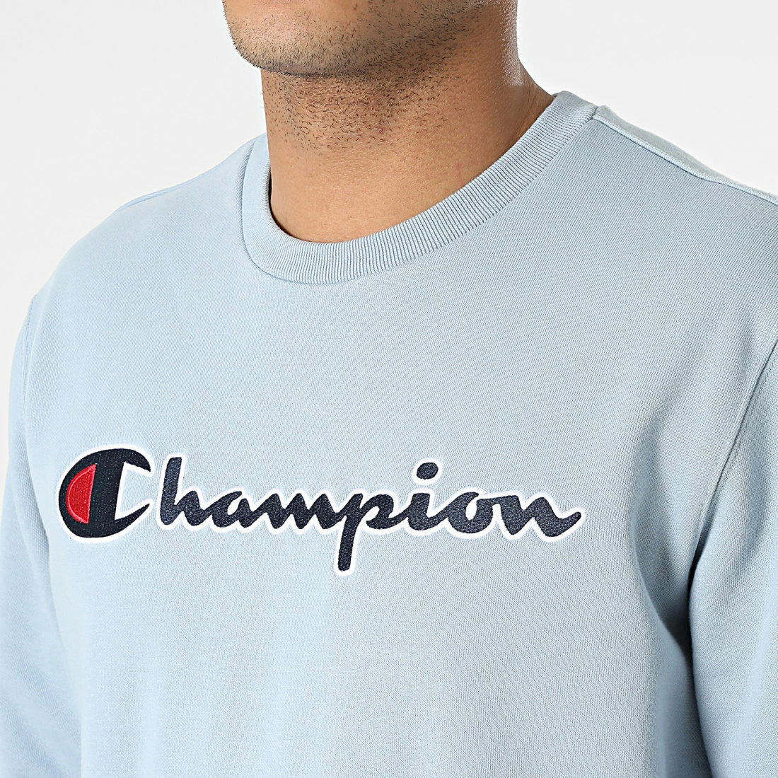 Sweat Crewneck 217061 Bleu Clair de Champion 4 Sweat Crewneck 217061 Bleu Clair de Champion – Image 2