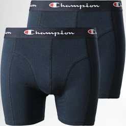 Lot De 2 Boxers U20001 Bleu Marine de Champion