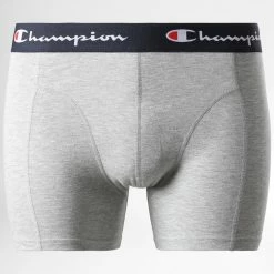 Lot De 4 Boxers U20002 Noir Gris Chiné de Champion -Champion Soldes champion 314595 U20002 EM010 20220504T111228 03