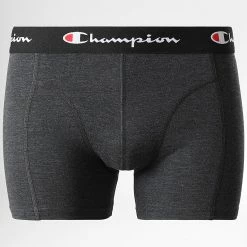 Lot De 4 Boxers U20003 Gris Chiné Gris Anthracite Chiné de Champion -Champion Soldes champion 314597 U20002 EM035 20220511T160902 03