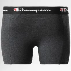 Lot De 4 Boxers U20003 Gris Chiné Gris Anthracite Chiné de Champion -Champion Soldes champion 314597 U20002 EM035 20220511T160903 04
