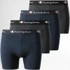 Lot De 4 Boxers U20002 Bleu Marine Gris Anthracite Chiné de Champion