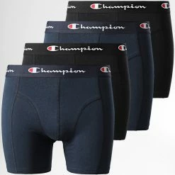 Lot De 4 Boxers U20002 Bleu Marine Noir de Champion