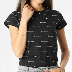Tee Shirt Femme 114885 Noir de Champion