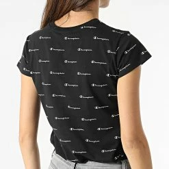 Tee Shirt Femme 114885 Noir de Champion 9 Tee Shirt Femme 114885 Noir de Champion -Champion Soldes champion 316859 114885 KL001 20220506T105619 04