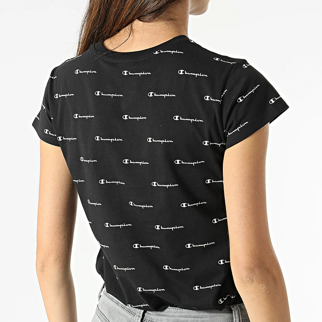 Tee Shirt Femme 114885 Noir de Champion 6 Tee Shirt Femme 114885 Noir de Champion – Image 4