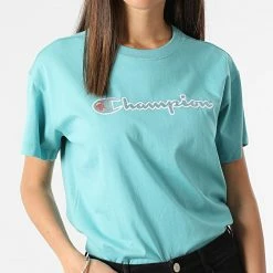 Tee Shirt Femme 115351 Turquoise de Champion