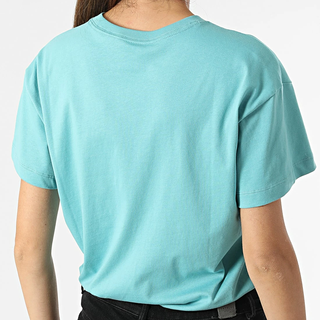 Tee Shirt Femme 115351 Turquoise de Champion 6 Tee Shirt Femme 115351 Turquoise de Champion – Image 4