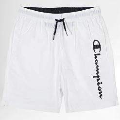 Short De Bain Enfant 306107 Blanc de Champion